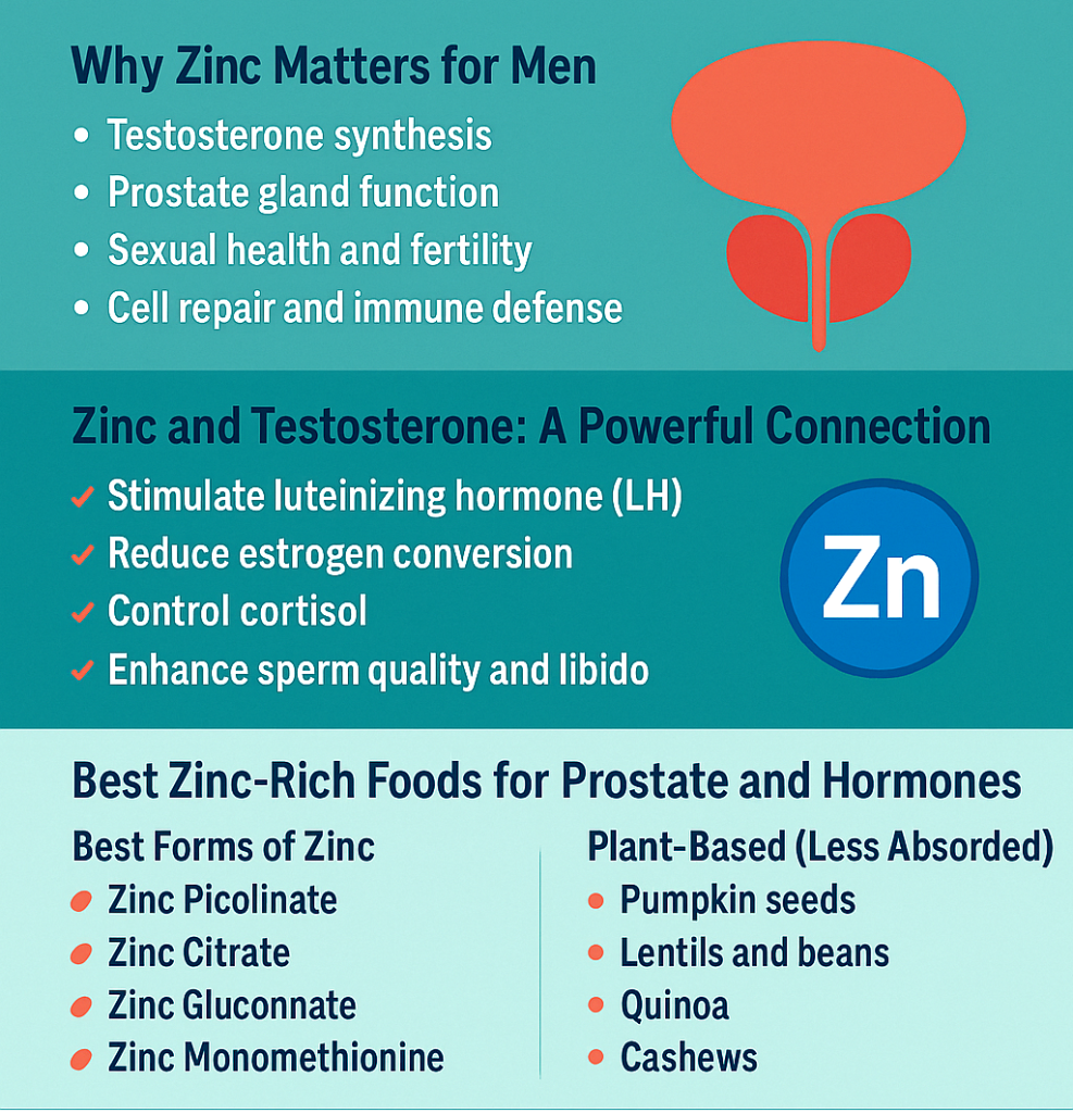 How Zinc Supports Prostate Health and Testosterone Naturally